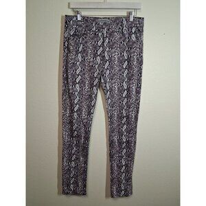 Blue Connection Snake Animal Print Skinny Denim Jeans Y2K Size 11/12